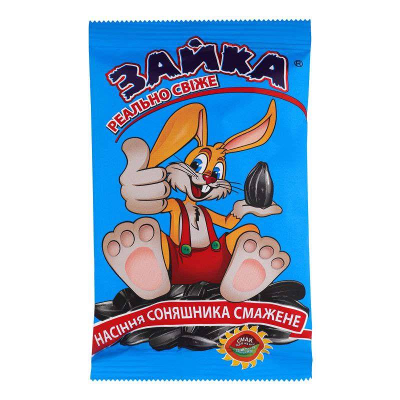 Насіння соняшника смажене 110г  Зайка